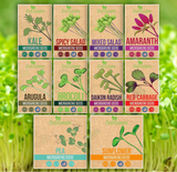ZestiGreens Organic Microgreen Seeds – 10 Variety Pack