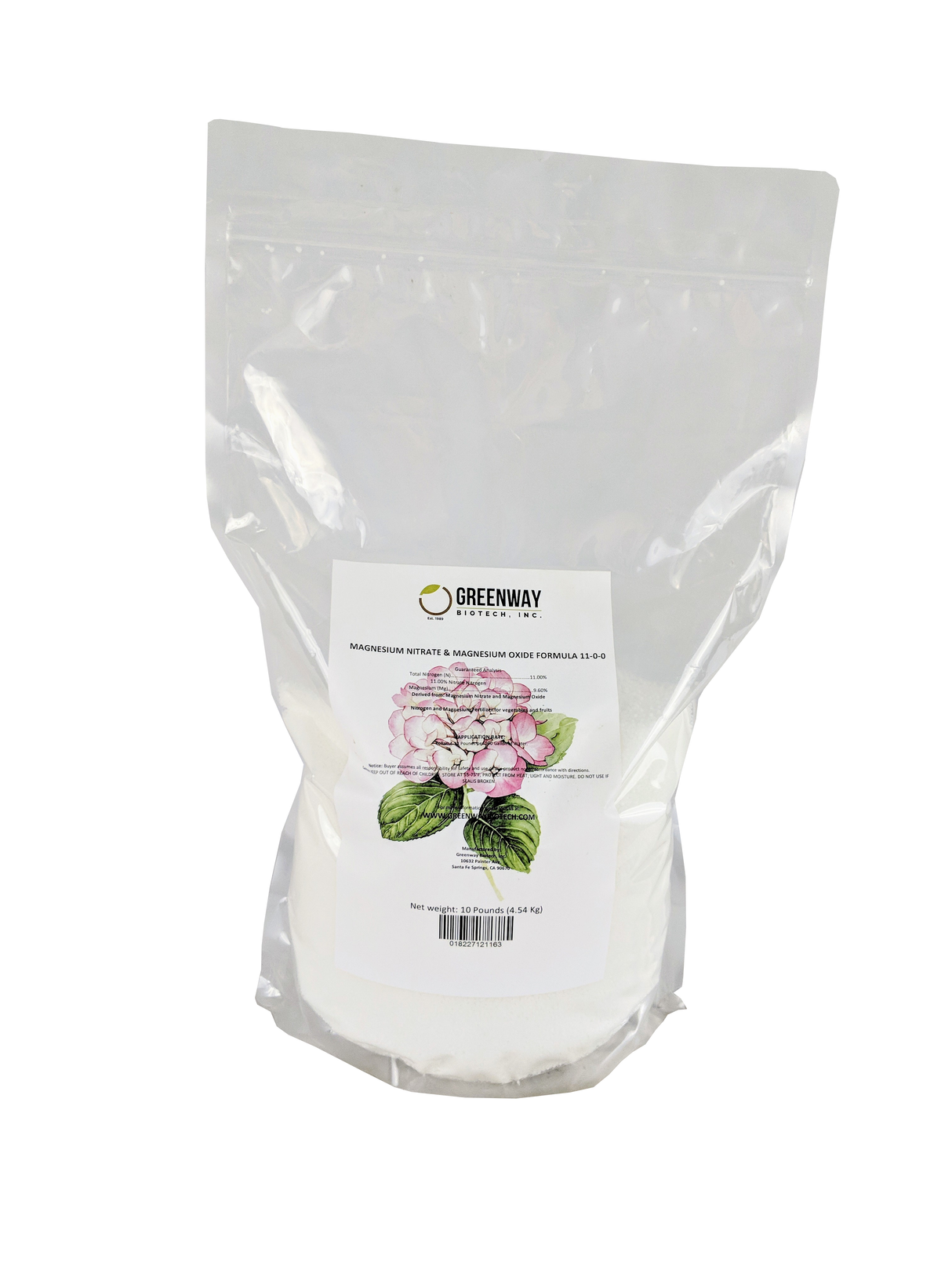 Magnesium Nitrate Fertilizer 11-0-0 – Water Soluble Nitrogen & Magnesium