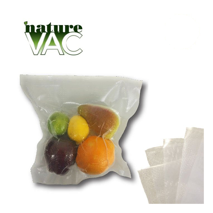 NatureVAC 15" x 20" Precut Vacuum Seal Bags - All Clear (Pack of 50)