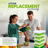 ZestiGreens Tiered Sprouting Kit with Drain Spout – BPA-Free Stackable Seed Sprouter Trays