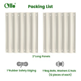 Olle Gardens 17" Tall, 12-in-1 20" Raised Bed Extension Kit
