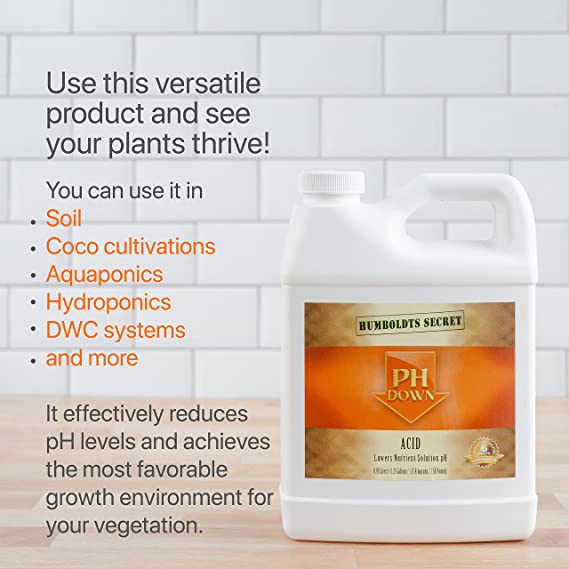 Humboldts Secret PH Down Liquid Plant pH Decreaser