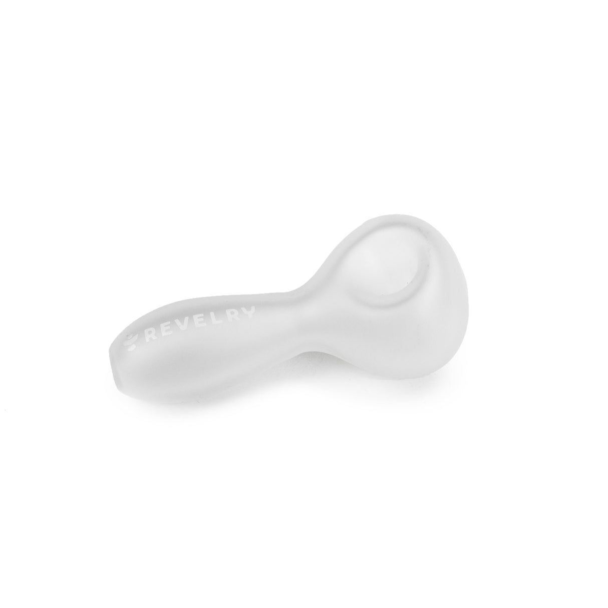 Revelry Glass Spoon Pipe – Compact, Durable Sandblasted Hand Pipe