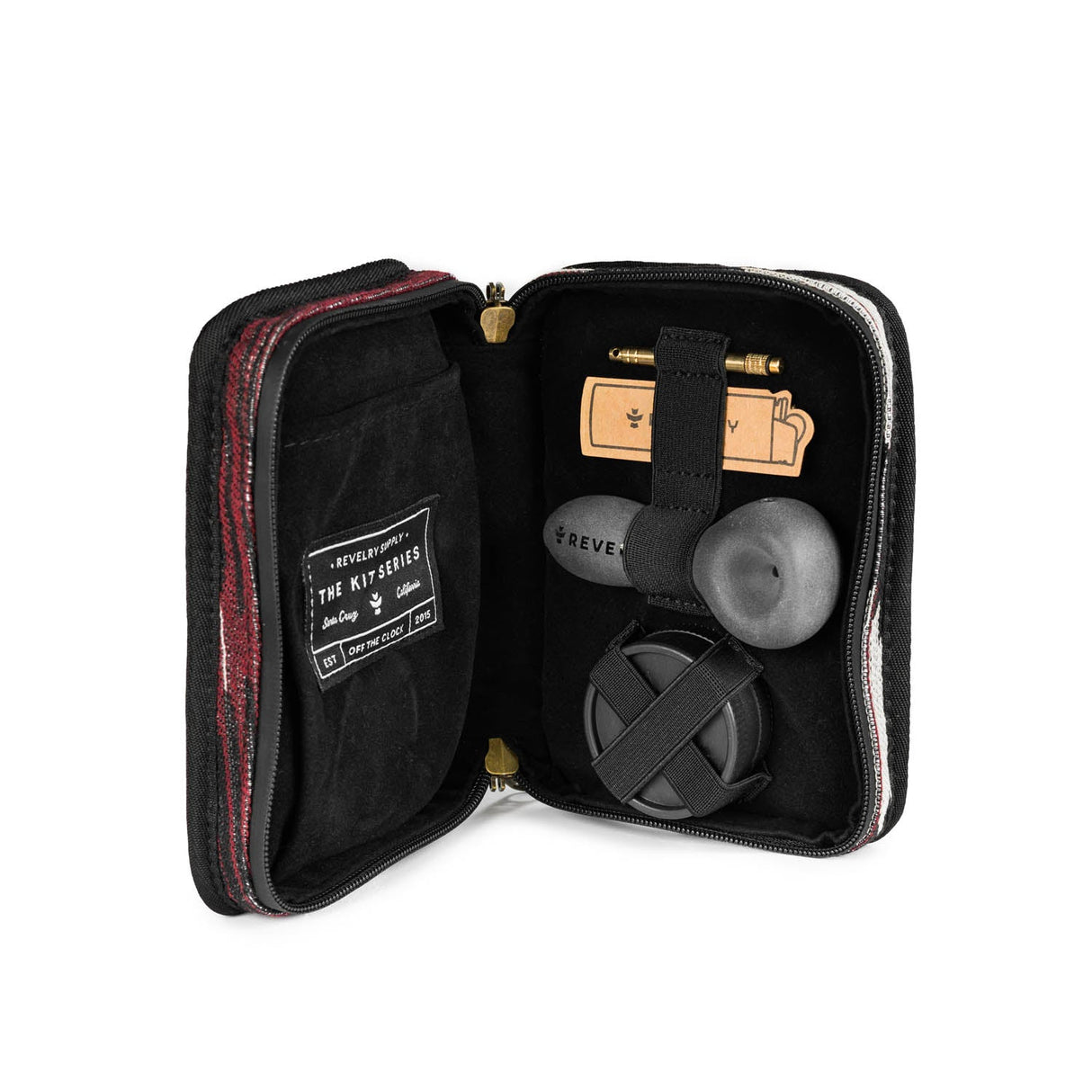 Revelry The Pipe Kit – Smell Proof Pipe Kit with Glass Spoon, Grinder & Tool