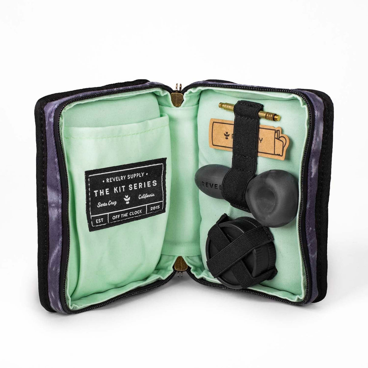 Revelry The Pipe Kit – Smell Proof Pipe Kit with Glass Spoon, Grinder & Tool