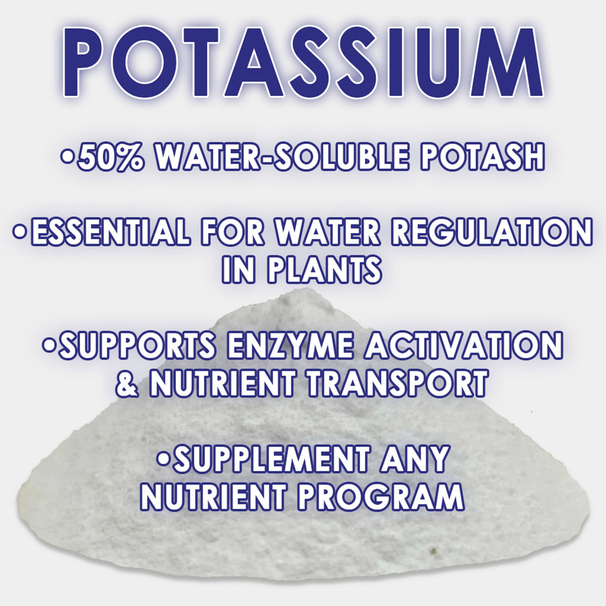 RAW Potassium – 50% Water-Soluble Potash Supplement
