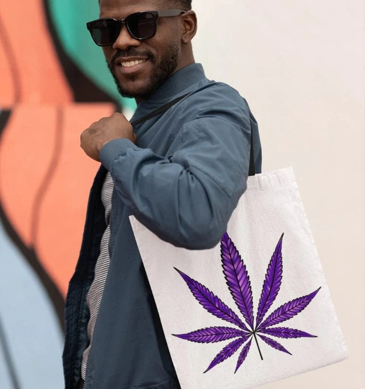 Purple Haze Marijuana Tote Bag