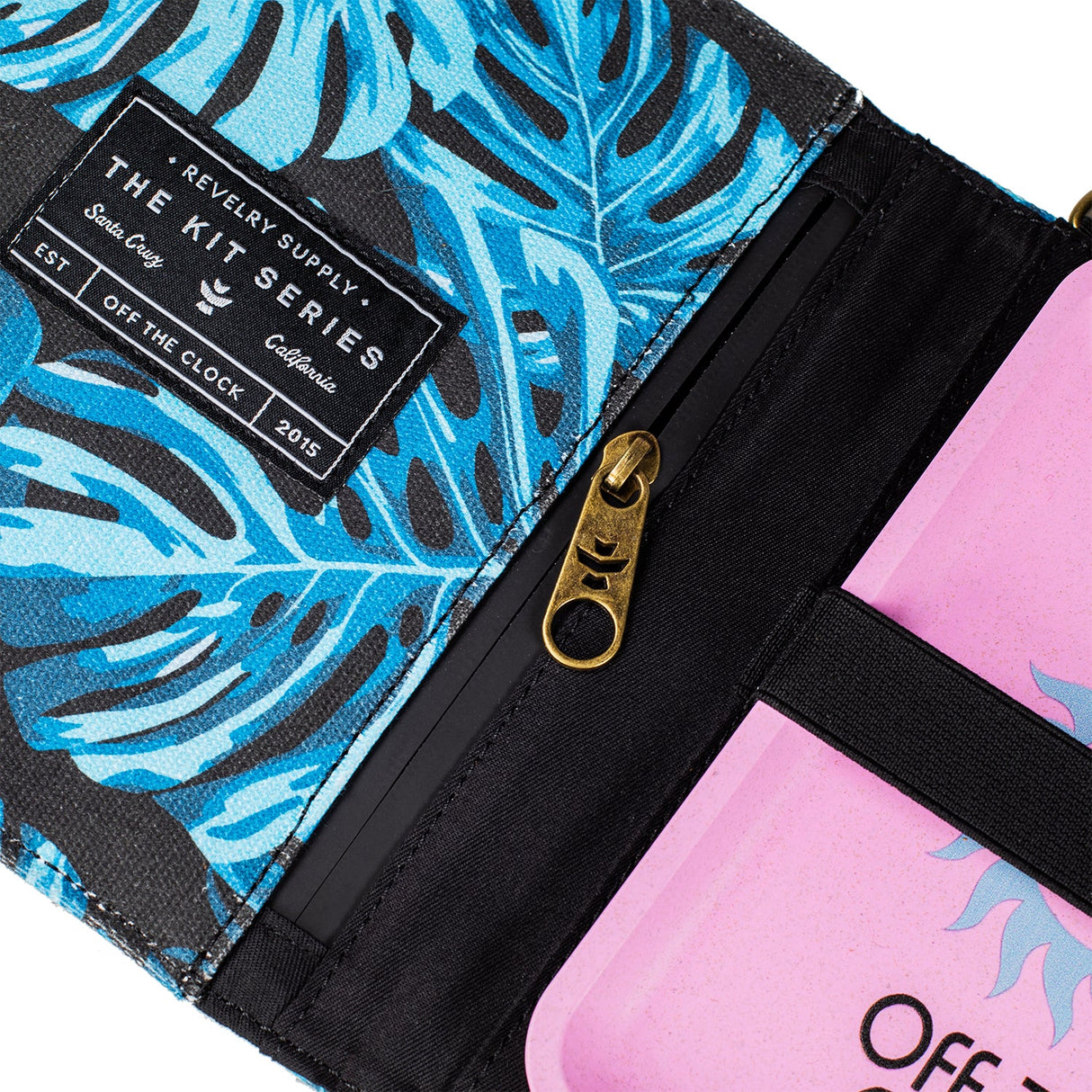 Revelry Supply The Rolling Kit – Smell Proof Travel Set with Tray, Grinder & XL Papers