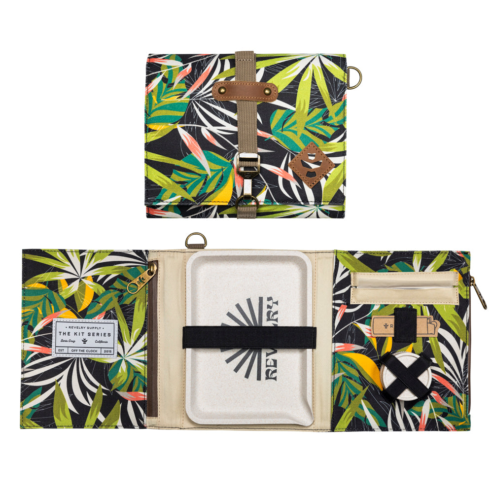 Revelry Supply The Rolling Kit – Smell Proof Travel Set with Tray, Grinder & XL Papers