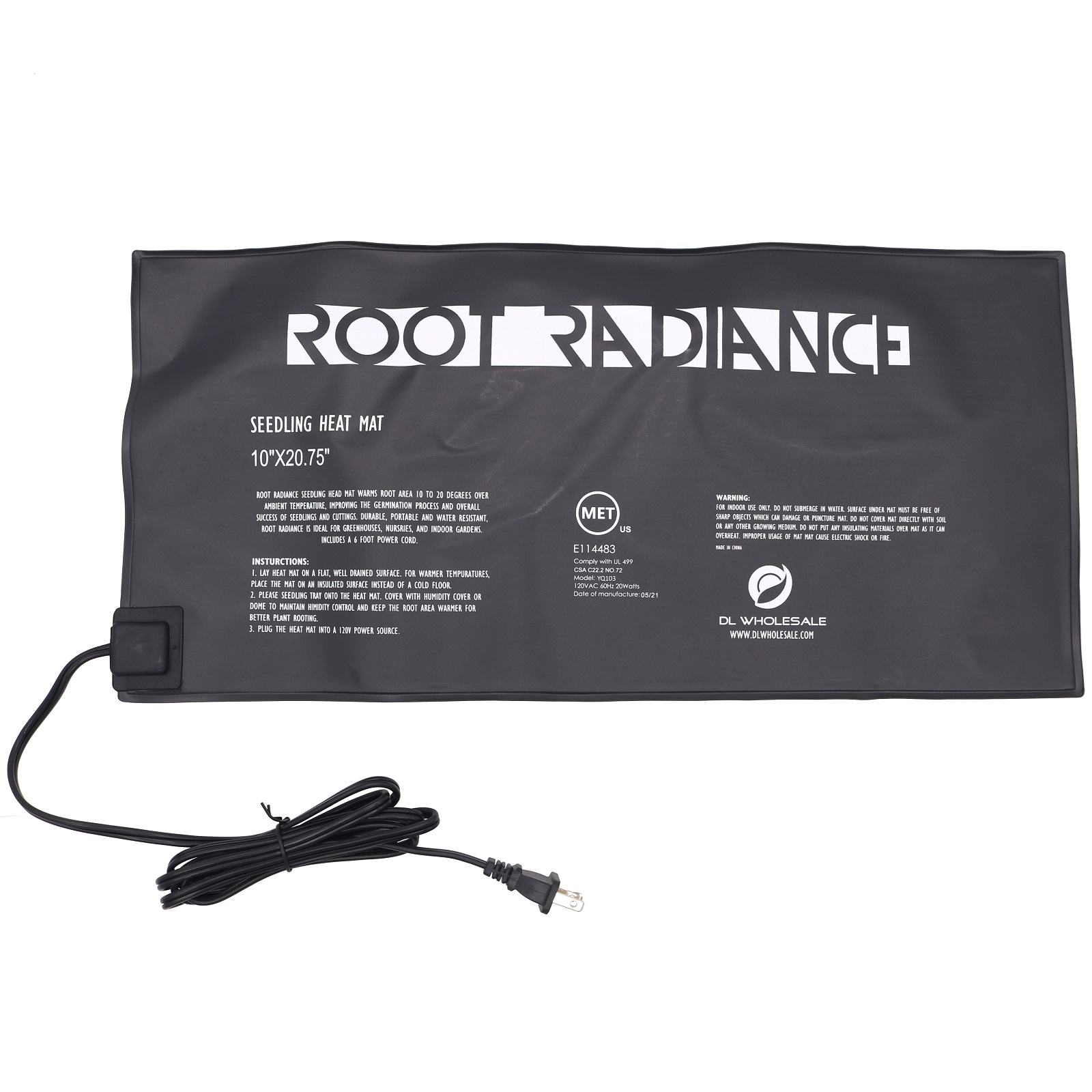 heat mat for indoor plants Root Radiance Seedling Heat Mat