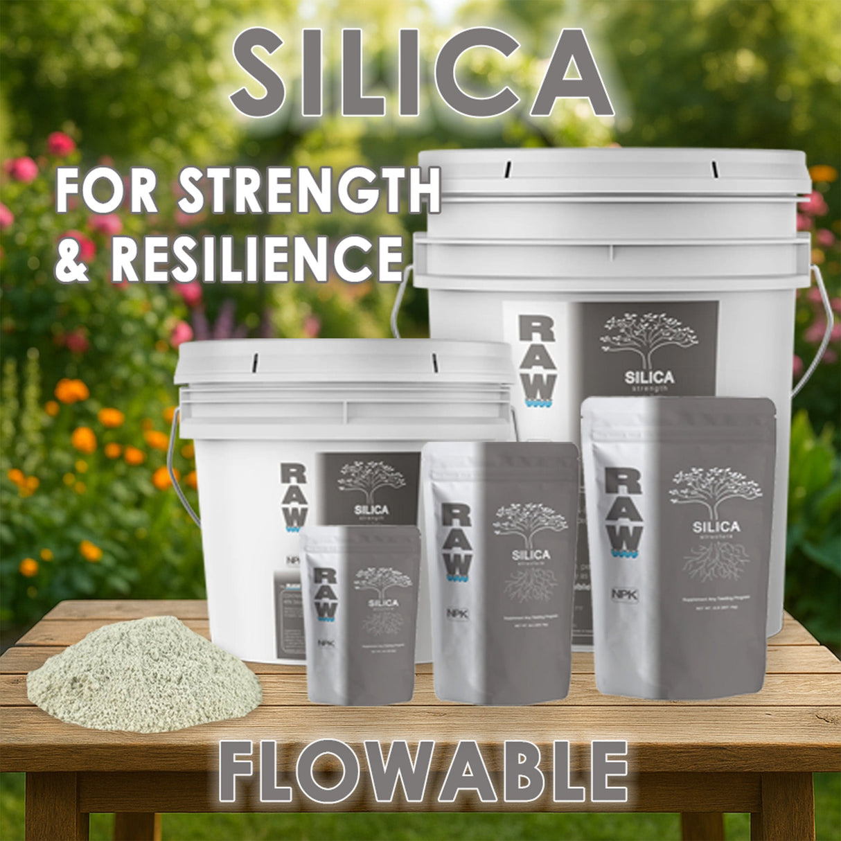 RAW Silica – 45% Silicon Dioxide Biogenic Silica Supplement