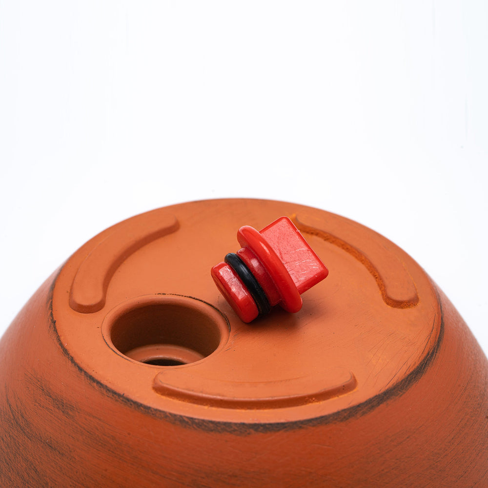 Smart Self-watering Round Planter Pot - Terracotta Painted