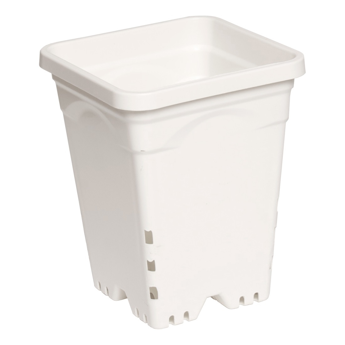 Square White Pot