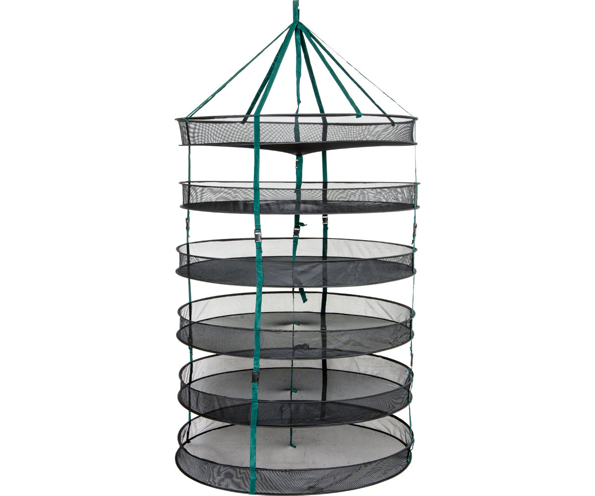 STACK!T Drying Rack w/Clips, 3 ft, 6 Tier With Center Support Strap