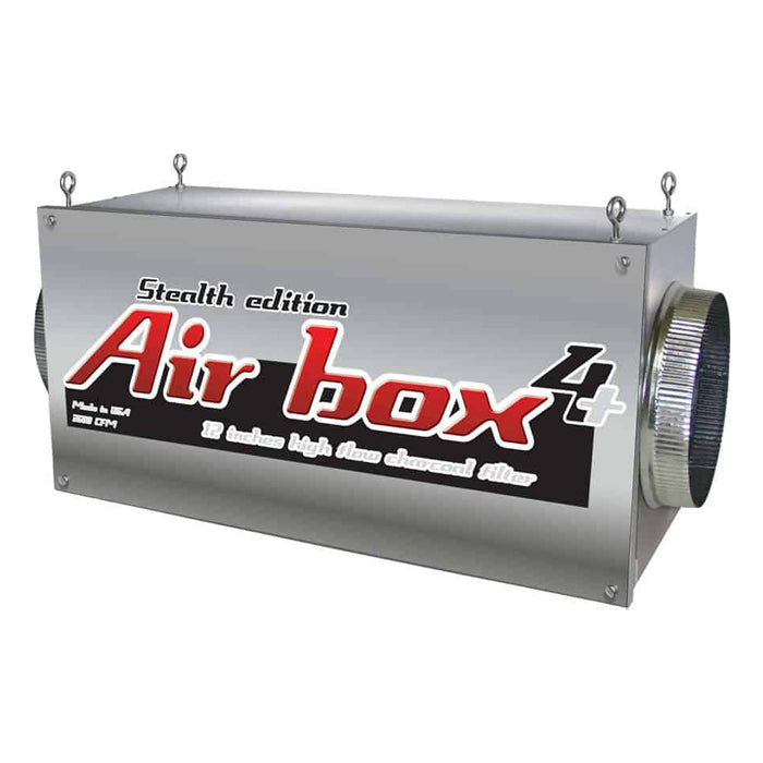 Stealth Edition Air Box 4 Plus, Inline Premium Carbon Filter, 12" Flange