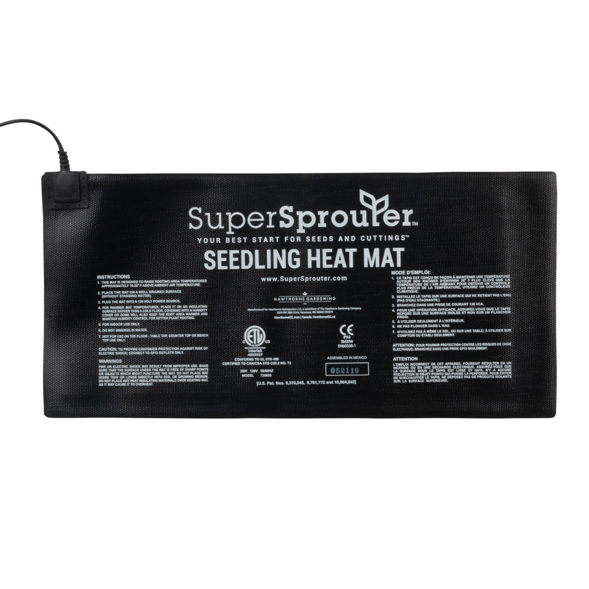 Super Sprouter Seedling Heat Mat