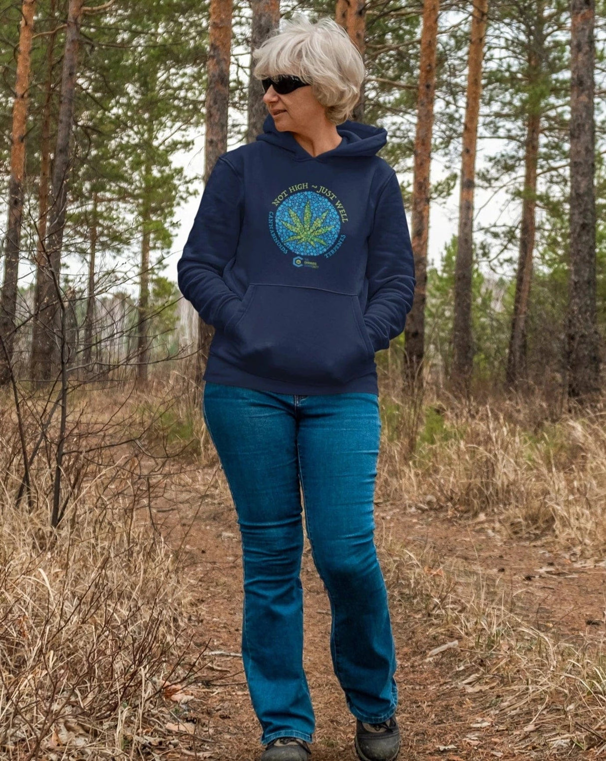 Not High, Just Well Cannabis Hoodies