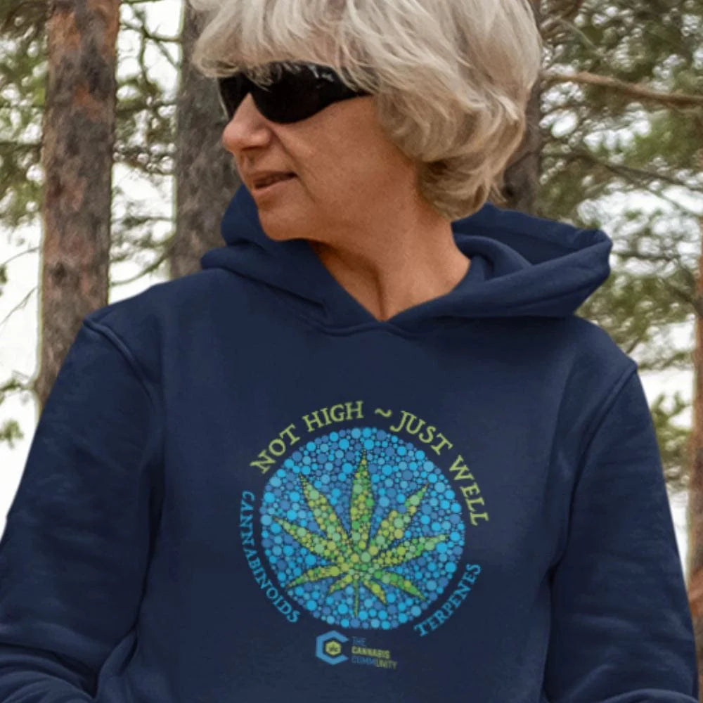 Not High, Just Well Cannabis Hoodies