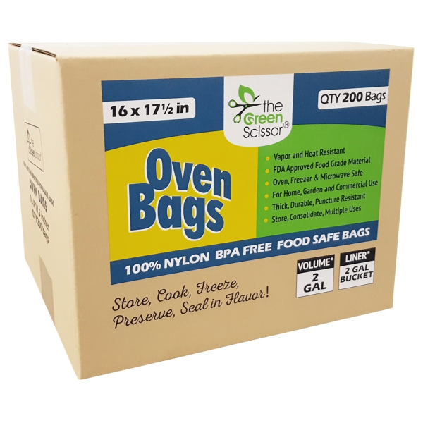 The Green Scissor Oven Bags, 16 in x 17.5 in