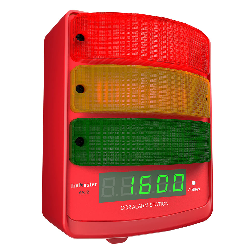 TrolMaster AS-2 CO2 Alarm Station (Audio/Visual) Plus LED Display Indicator