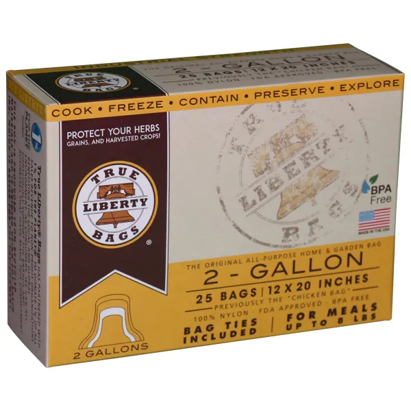 True Liberty 2 Gallon Bags, 12 in x 20 in