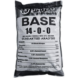 Bag of United Nutrients BASE 14-0-0 fertilizer on a white background
