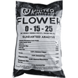 United Nutrients Flower 0-15-25 fertilizer package on a white background