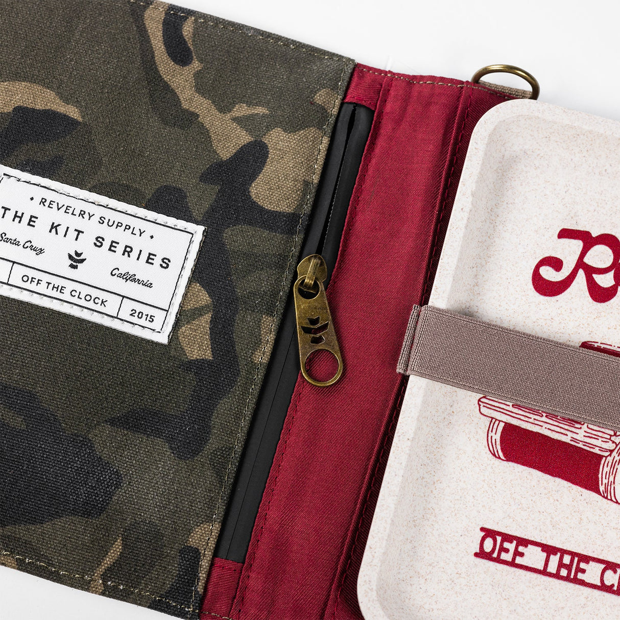 Revelry Supply The Rolling Kit – Smell Proof Travel Set with Tray, Grinder & XL Papers