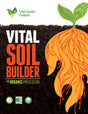 Vital Soil Builder packaging for organic production with a stylized plant and soil texture.
