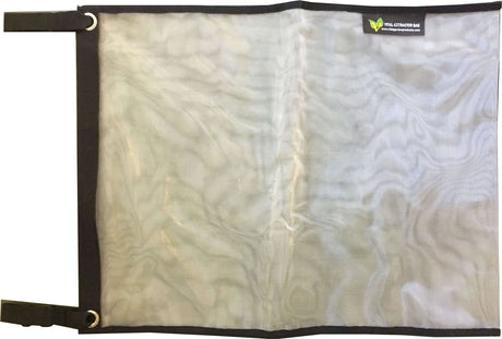 Transparent plastic sheet with a textured surface and black border, featuring a brand logo at the top.