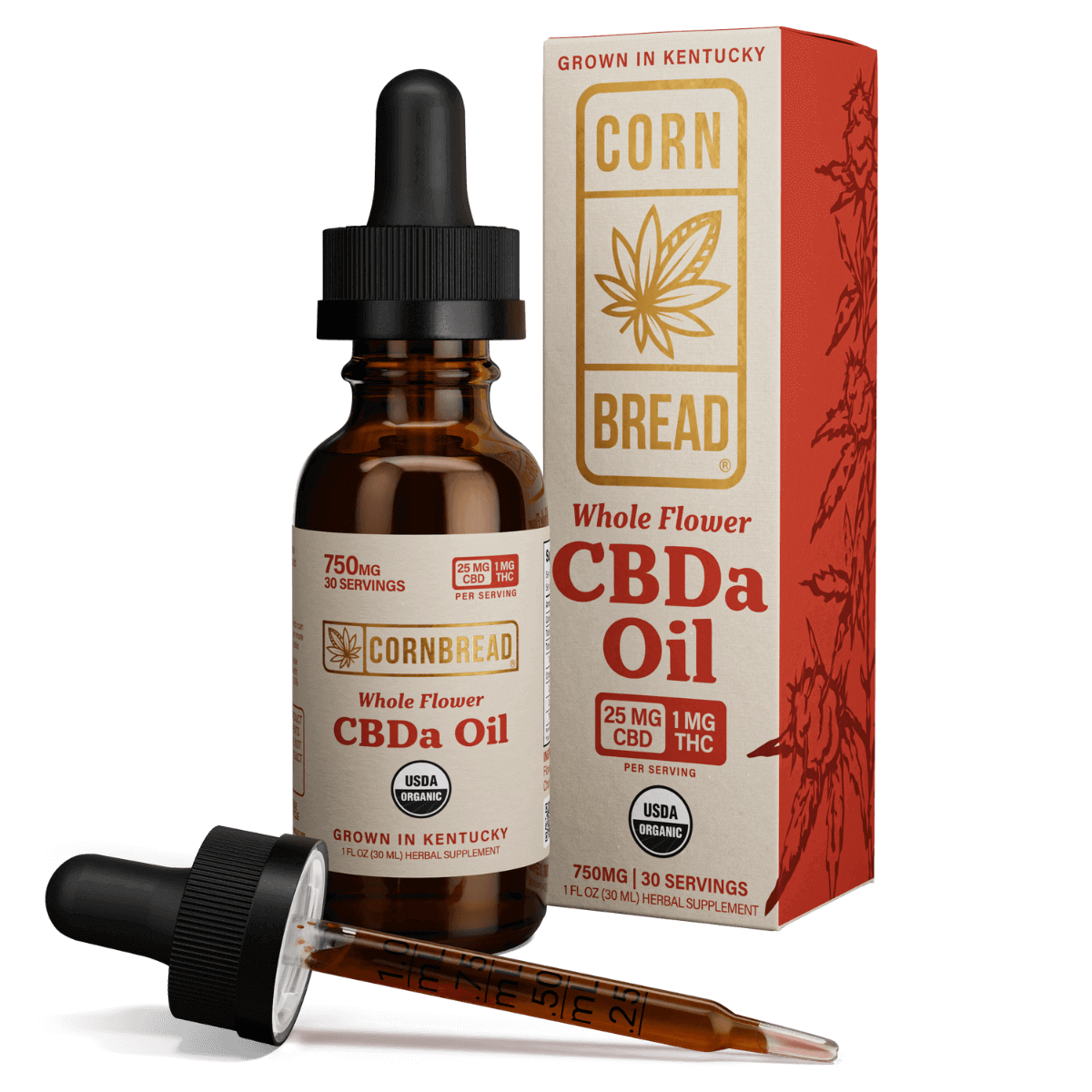 Cornbread Hemp® Whole Flower USDA Organic CBDa Oil