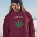 Self Care Weed Leaf Hoodies