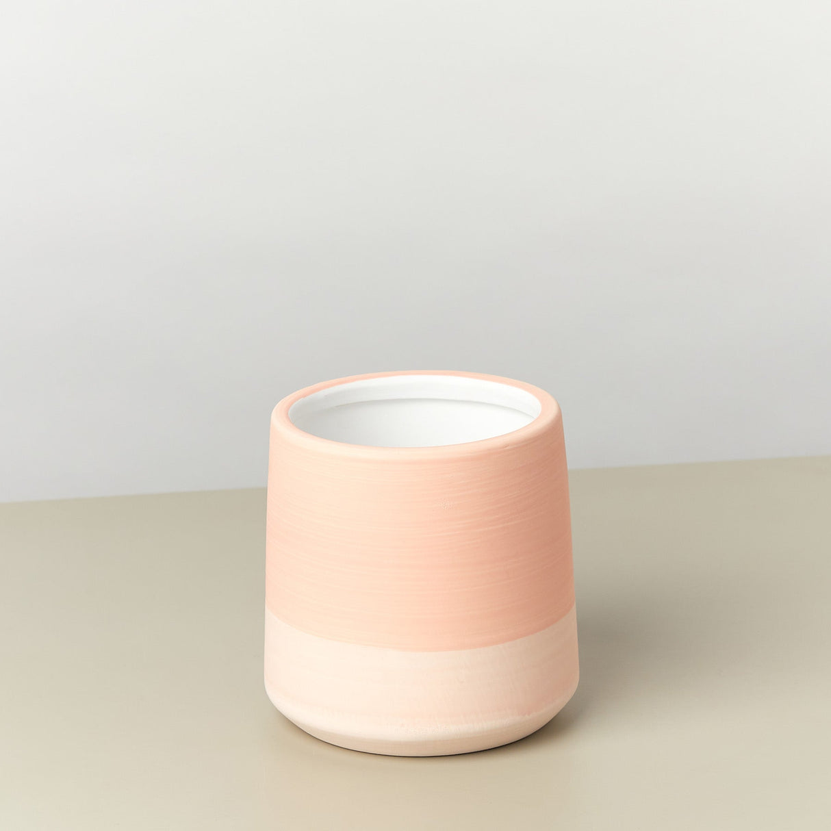 Gradient Cylinder Ceramic Pot - 5 Inch