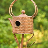 Napa Valley Wildflower Co 65" Octagonal Teapot Birdhouse Garden Stake