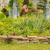 Napa Valley Wildflower Co Farm House Iron Birdhouse Garden Stake