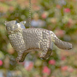 Napa Valley Wildflower Co 27.5" Galvanized Cat Hanging Birdhouse