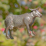 Napa Valley Wildflower Co 26" Galvanized Cow Hanging Birdhouse
