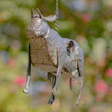 Napa Valley Wildflower Co 26" Galvanized Cow Hanging Birdhouse