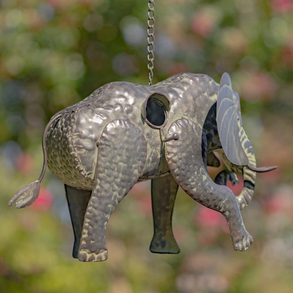 Napa Valley Wildflower Co 27.75" Elephant Hanging Birdhouse