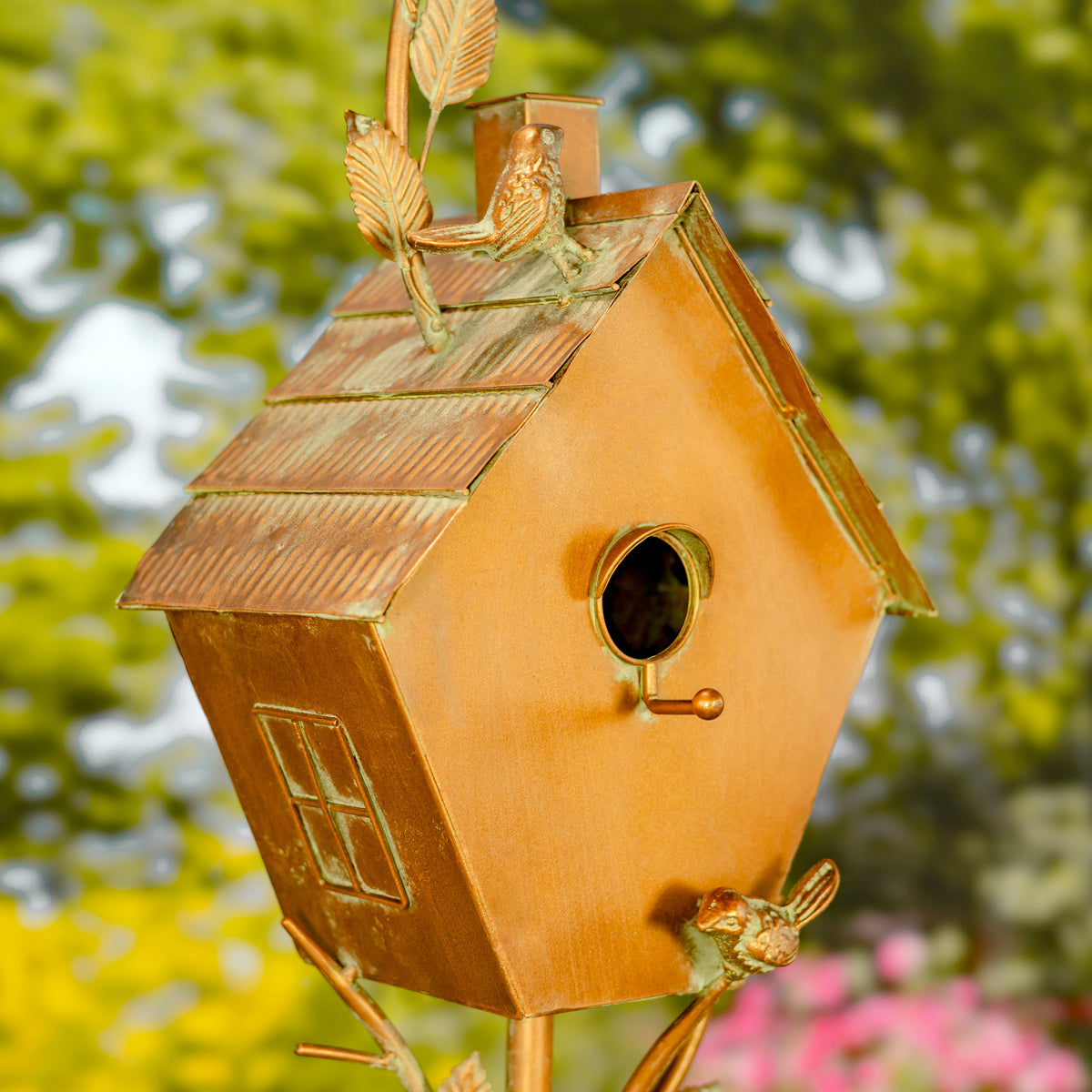 Napa Valley Wildflower Co Sherry 71" Birdhouse Garden Stake