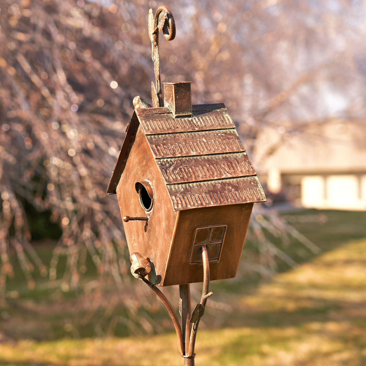 Napa Valley Wildflower Co Sherry 71" Birdhouse Garden Stake