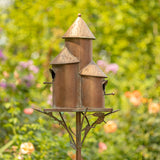 Napa Valley Wildflower Co 73.5" Triple Birdhouse Garden Stake