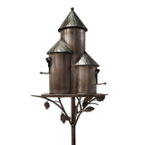 Napa Valley Wildflower Co 73.5" Metal Triple Birdhouse Garden Stake