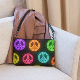 Neon Peace Cross-body Bag – Colorful Festival Side Bag