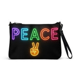 Neon Peace Cross-body Bag – Colorful Festival Side Bag