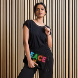 Neon Peace Cross-body Bag – Colorful Festival Side Bag