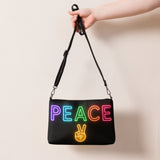 Neon Peace Cross-body Bag – Colorful Festival Side Bag