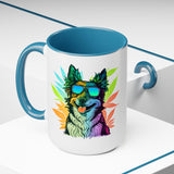 Cannabis Border Collie Mug