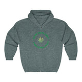 Good Vibes Only Men's Weed Zip Up Hoodie