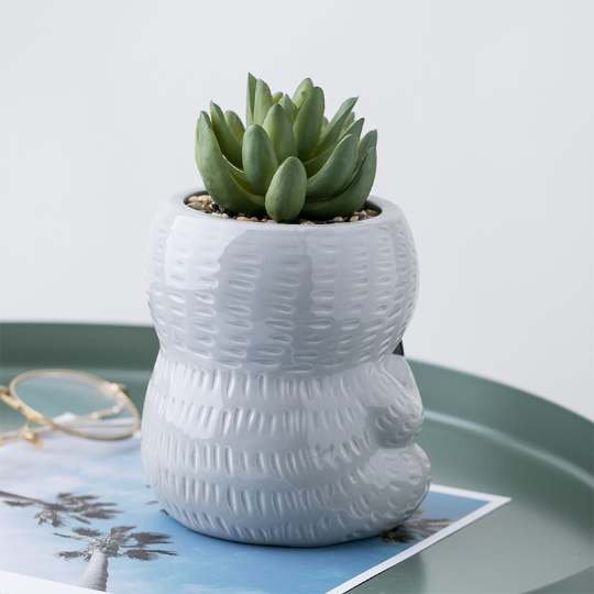 Sloth Ceramic Planter Pot for Succulents & Plants